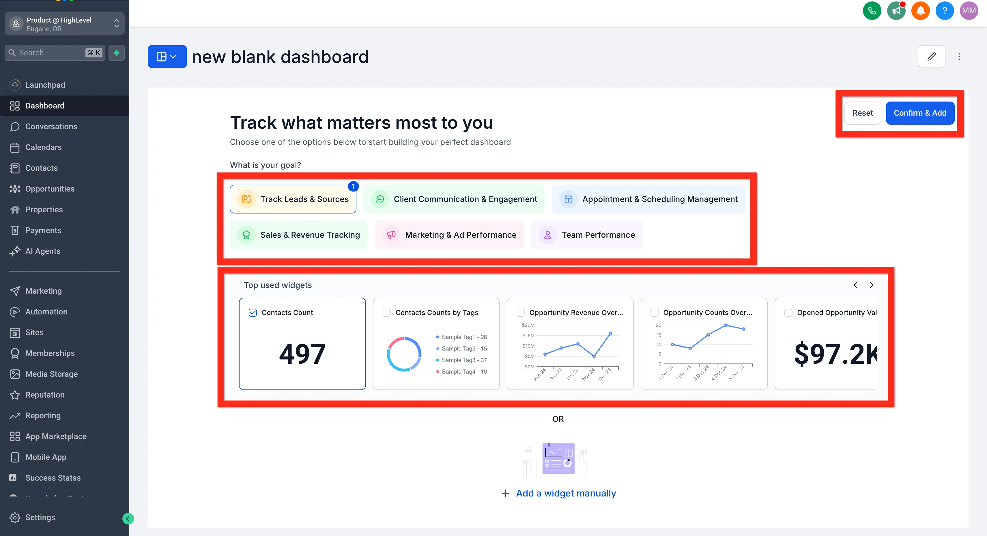 Wealthy CRM Dashboard